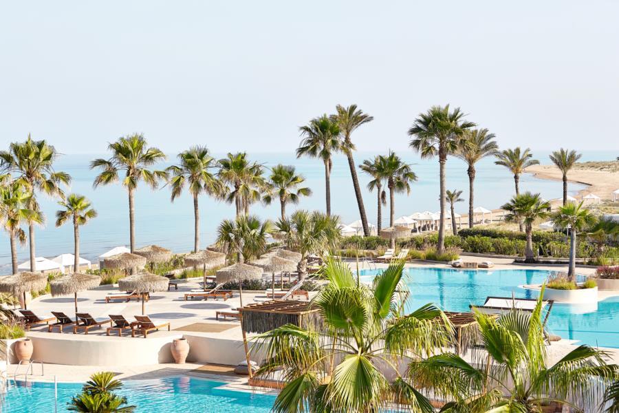 Grecotel Luxme Palms At Riviera Olympia & Aqua Park Лутра-Киллинис Экстерьер фото